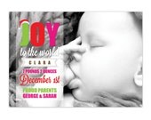 Printable Custom Christmas Photo Card/Birth Announcement - Christmas Baby Il_170x135