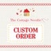 special custom order for Ellen : counted cross stitch supplies embroidery