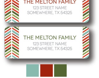 Christmas Return Address Labels