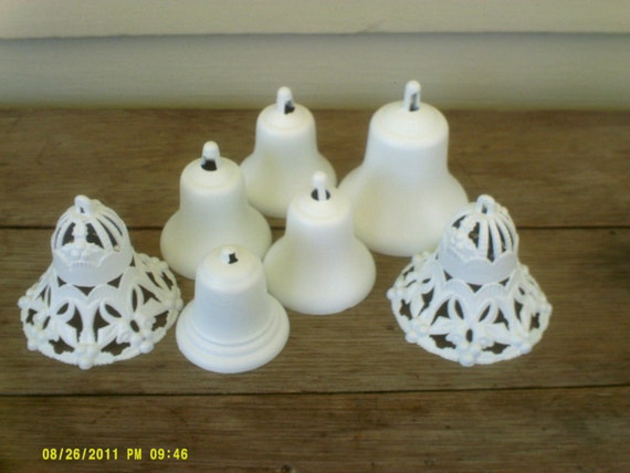 Vintage Plastic Bell Ornaments Wedding Bells By Yesterdis   Il 570xN.511892072 Ow28 