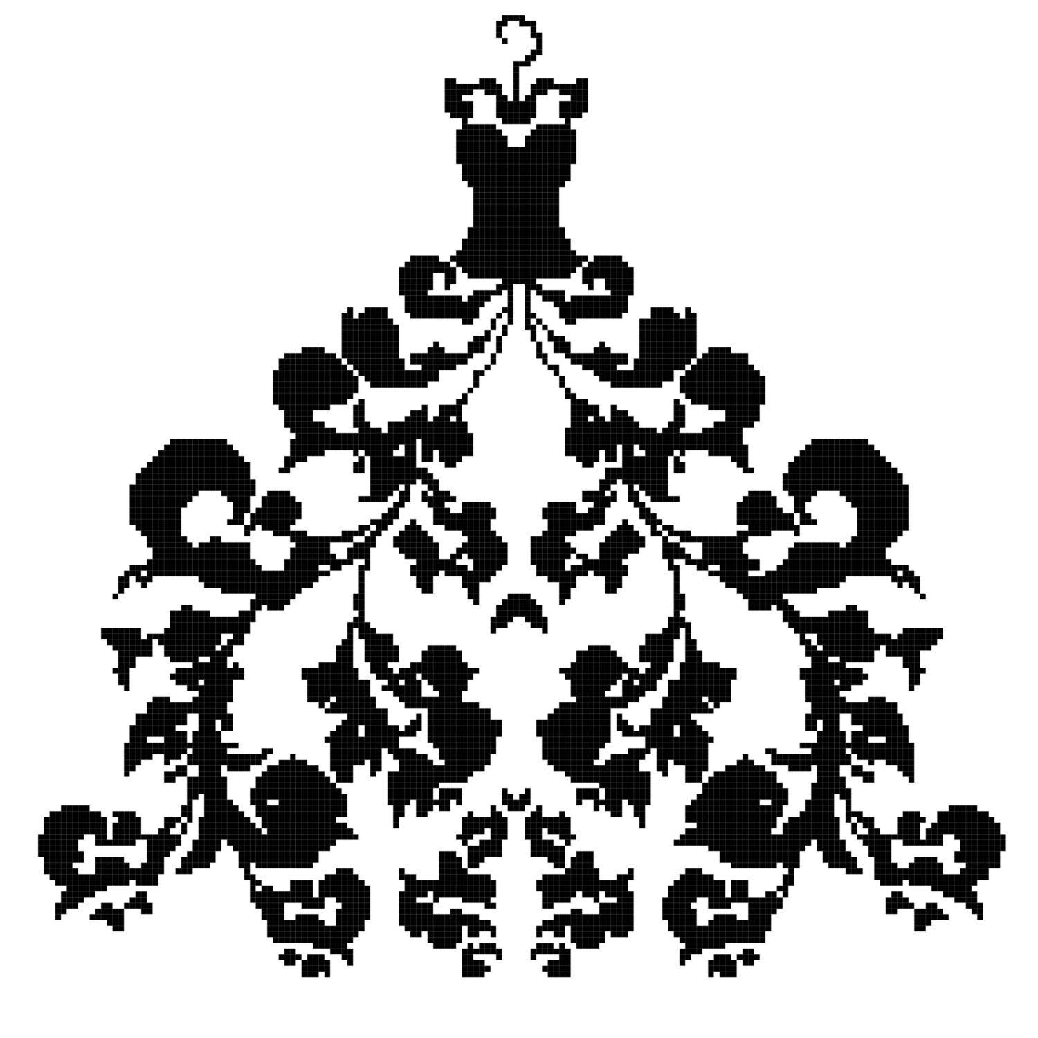 Bridal Dress 10 Cross Stitch Pattern