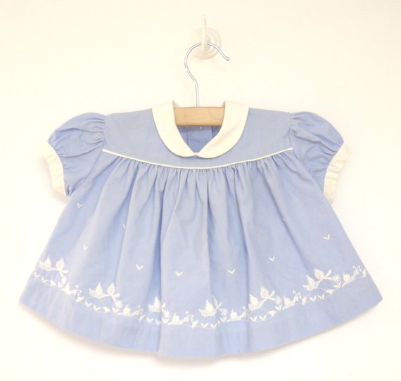 Vintage Baby Clothes 1950's China Blue and White by BabyTweeds