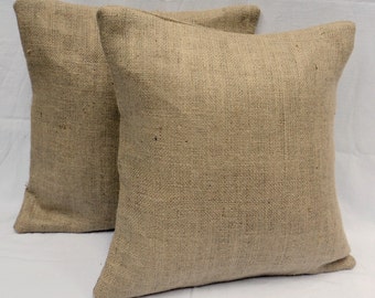 Fully Lined 20 X Set Of 2 Burlap Pillow Rustic Chic Home Decor Fully Lined 20 X Set Of 2 Burlap Pillow Rustic Chic Home Decor