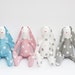 Custom listing for Lisa - stuffed bunny rabbit hare gray white polka dots softie toy
