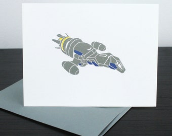 Firefly/Serenity Letterpress Card