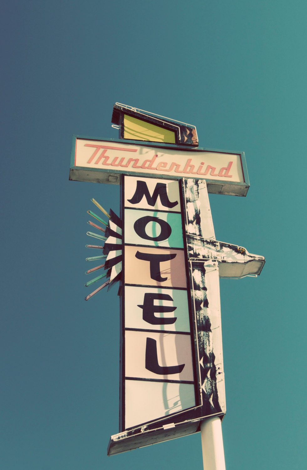 Retro motel sign retro sign photo retro sign canvas retro