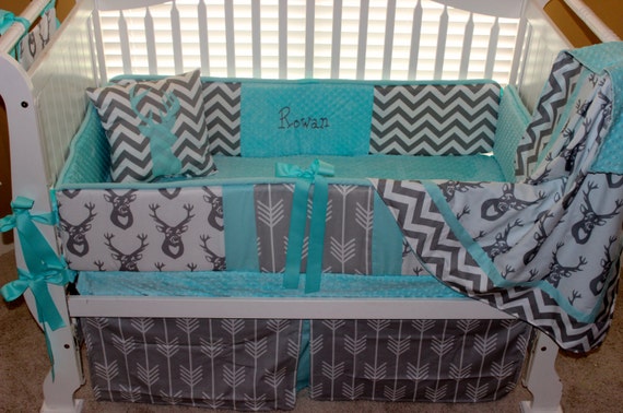 baby bedding deer pics