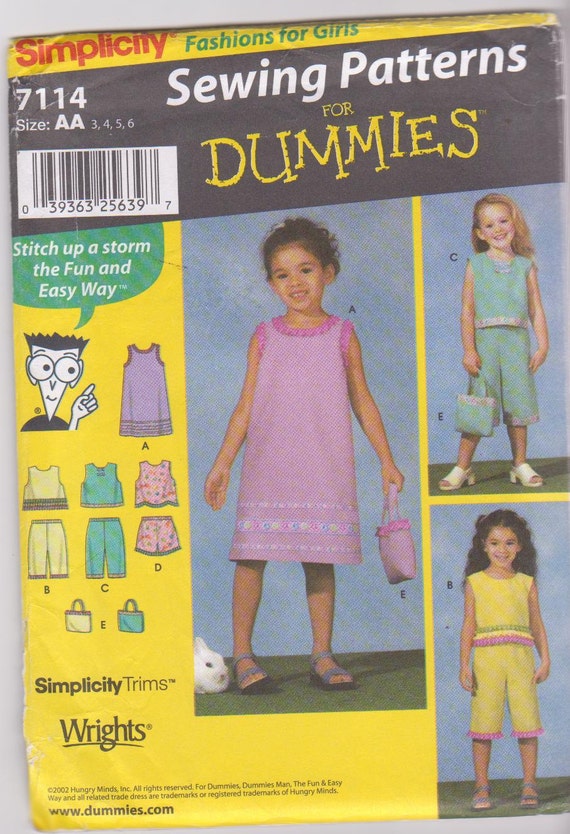 Sewing Patterns for Dummies embellished summer shift dress