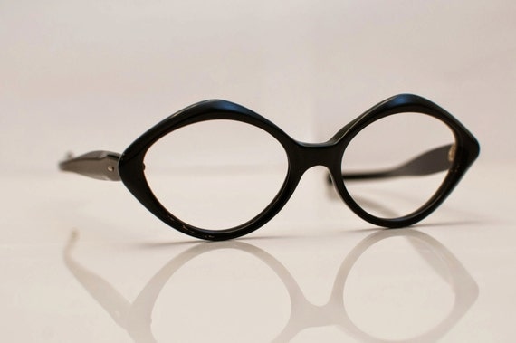 1960s Black Angular Glasses Make Your Style By Jenericvintage