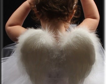 LIMITED time SALE Heart Shaped Angel Wings Baby Toddler Child Adult Wedding, Flower Girl, Pageant, Photo Prop Posable Wings FREE Halo