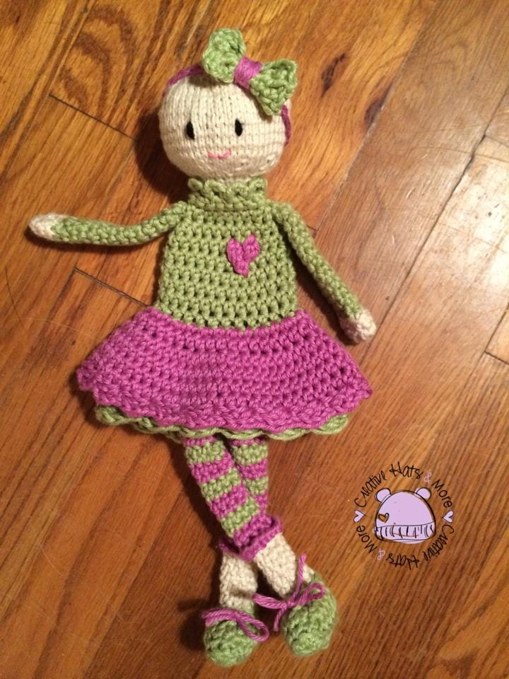 Crochet/knit rag doll by creativehatsandmore on Etsy