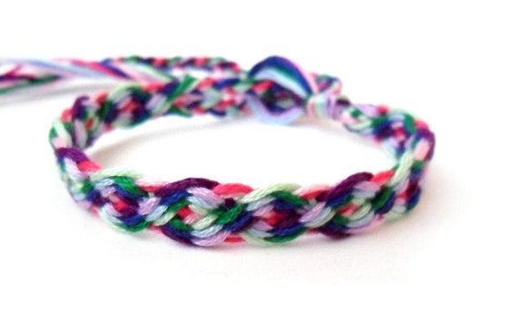 Items similar to Chinese Braid Friendship Bracelet - Woven - Custom ...