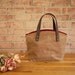 Waxed Canvas Zipper Tote in Spice- Vegan Day Bag