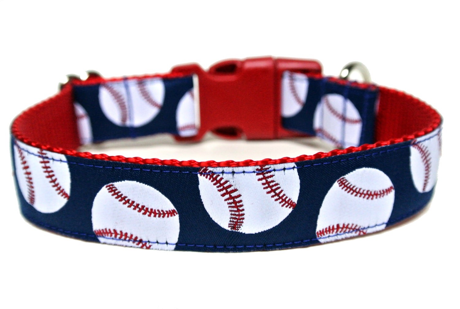 Baseball Dog Collar 1 Sports Dog Collar by Wagologie on Etsy