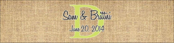 RUSH OVERNIGHT 60 Wedding Stickers, Burlap Waterproof Water Bottle Labels Il_570xn