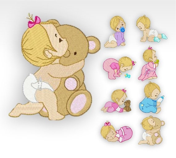 Baby Machine Embroidery Designs Baby Time Babies Set of