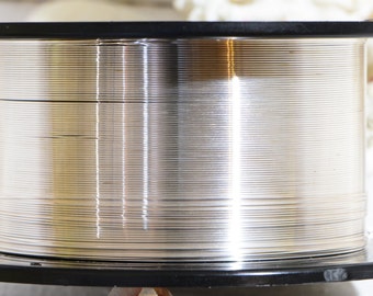 999 Fine Silver Wire 26GA DS Round Wire Jewelry Making Supplies Wire Findings Fine Silver Round Wire