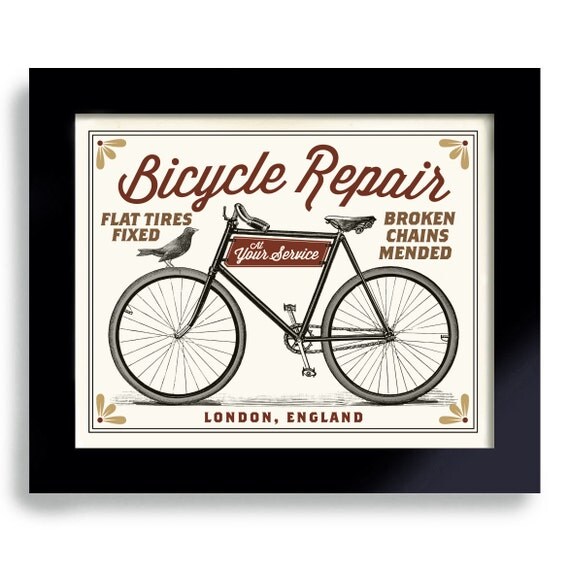Items similar to Bicycle Art, Bike Enthusiast, Cycling Gift, Office Art