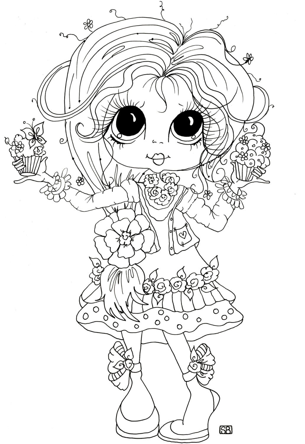 baldy coloring pages