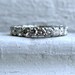 Super Sparkly Vintage 14K White Gold Diamond Eternity Wedding Band - 3.30ct