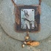 Crazy Horse necklace Native American jewelry mixed media jewelry