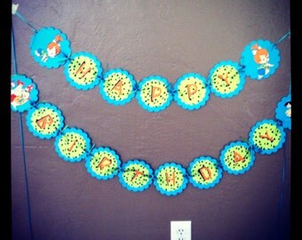 Pebbles Flinstone( Blue) Banner