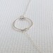 Circle Of Life Necklace. Sterling Silver Circle Necklace. Circle Necklace. Silver Circle. Eternity. Layering Necklace. Delicate Dainty