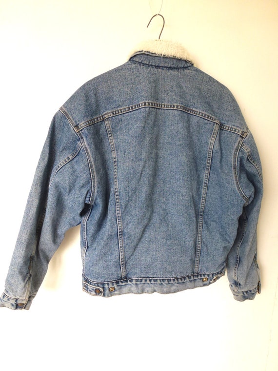 LEVI'S Jean Jacket Fleece Lined / Unisex Vintage Sz M L