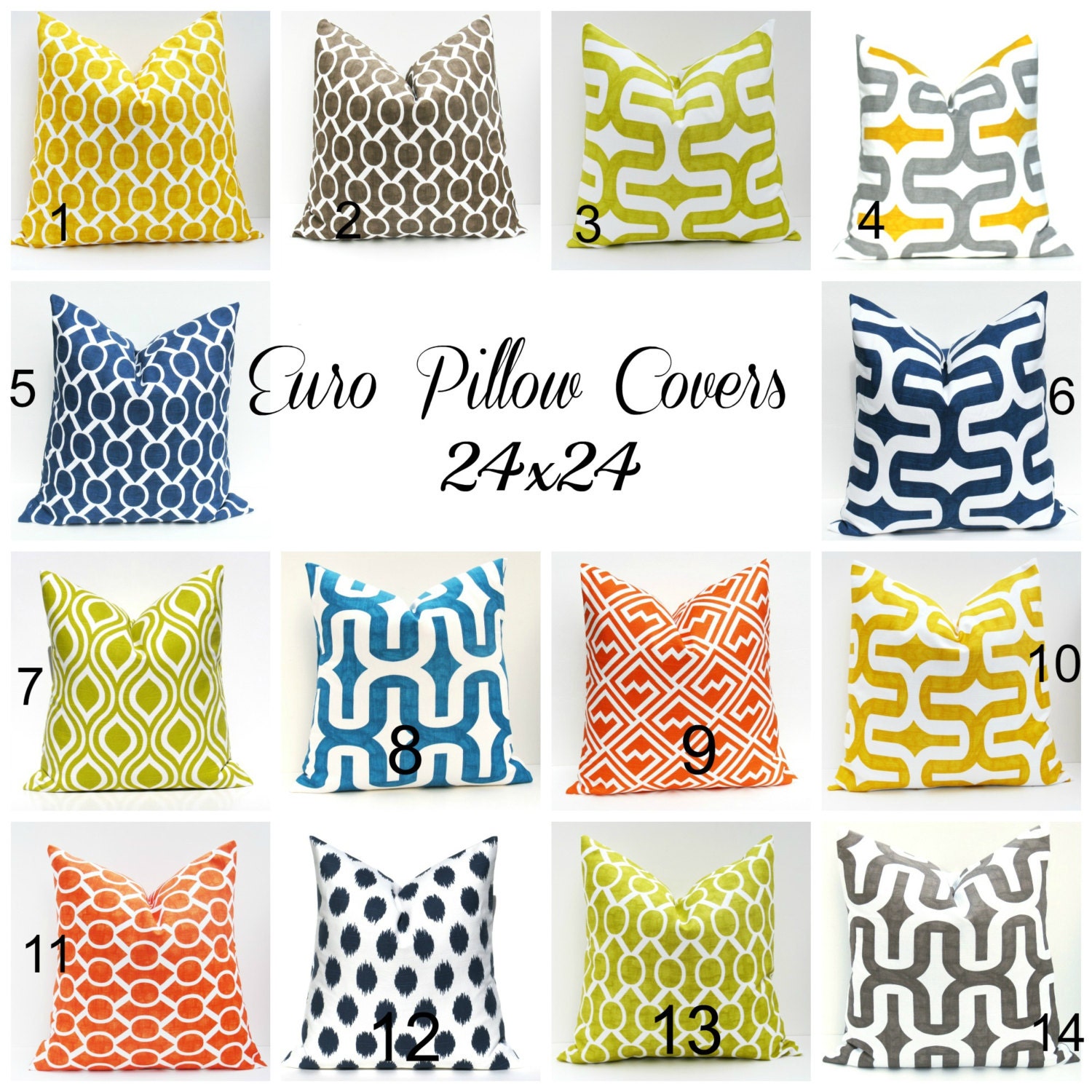 Euro Pillow Covers 24x24 Pillow Covers Floor Pillow by EastAndNest