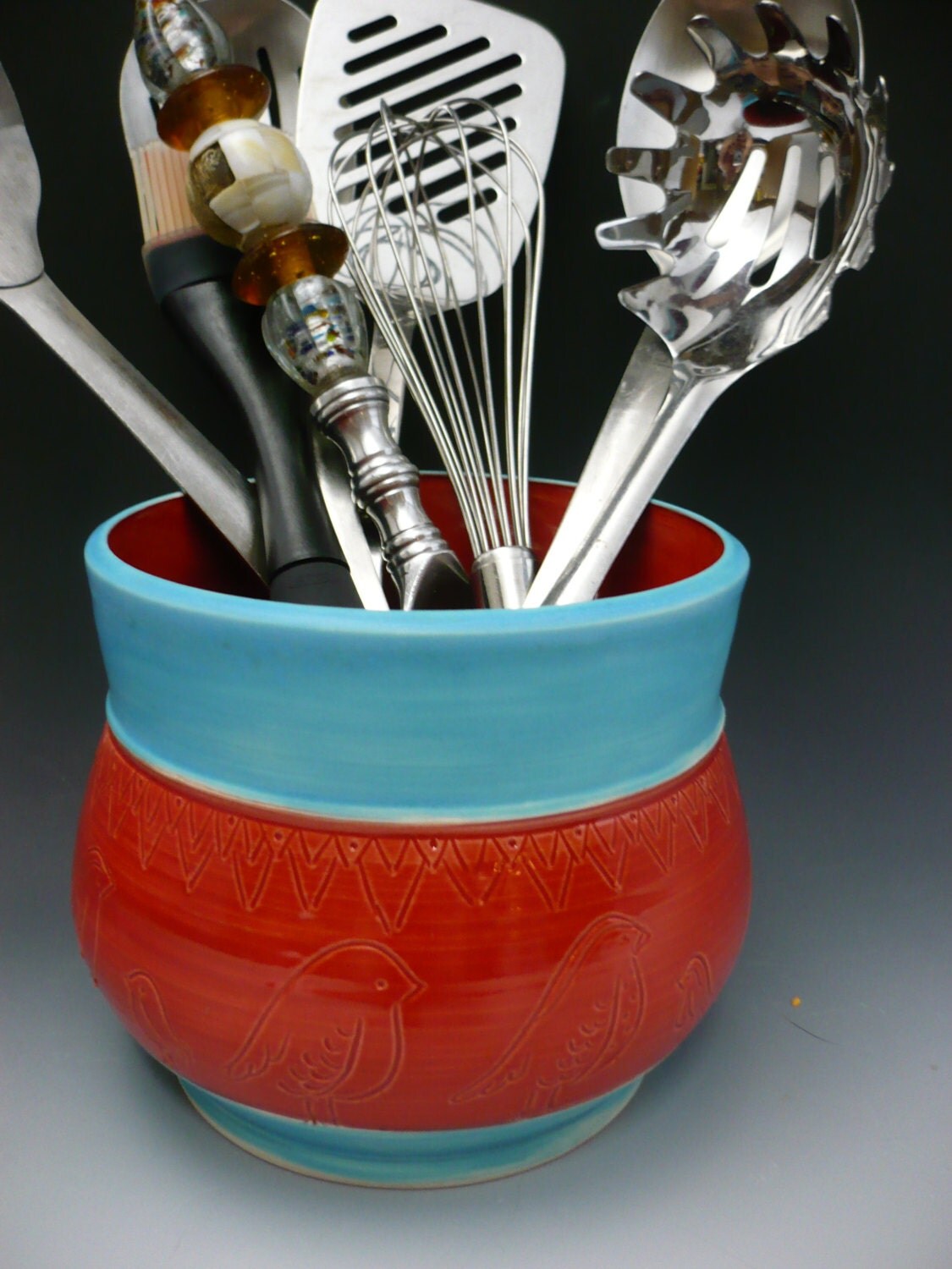 FREE SHIPPING to the USA Birdy Vase Kitchen Utensil Holder