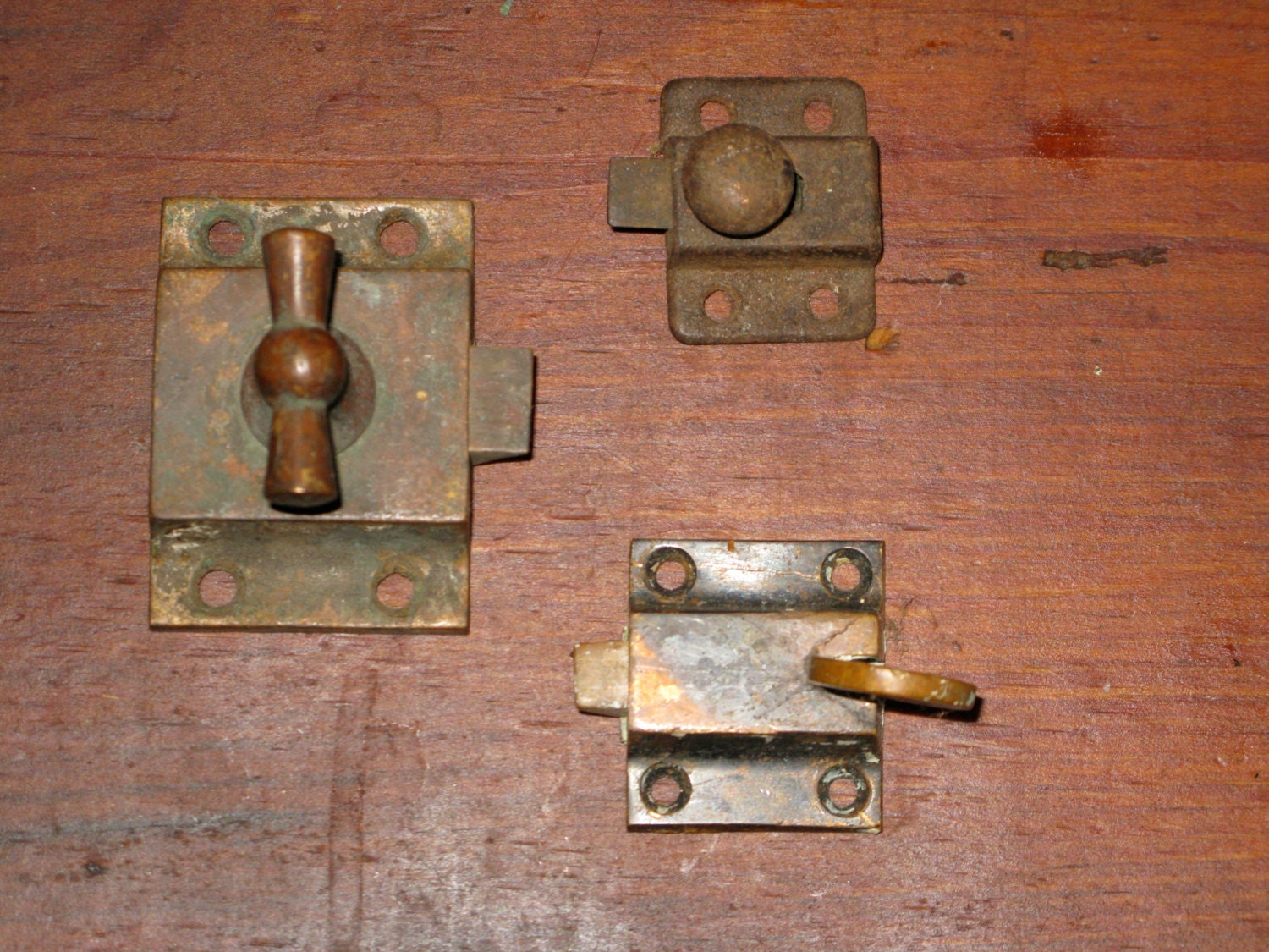 Cast Bronze Victorian Early Thumb Latches Original Finish From 