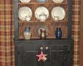 Christmas in July 10% off Hutch, China, Shabby Chic, Cottage Chic, Distressed, Country, Primitive, Rustic
