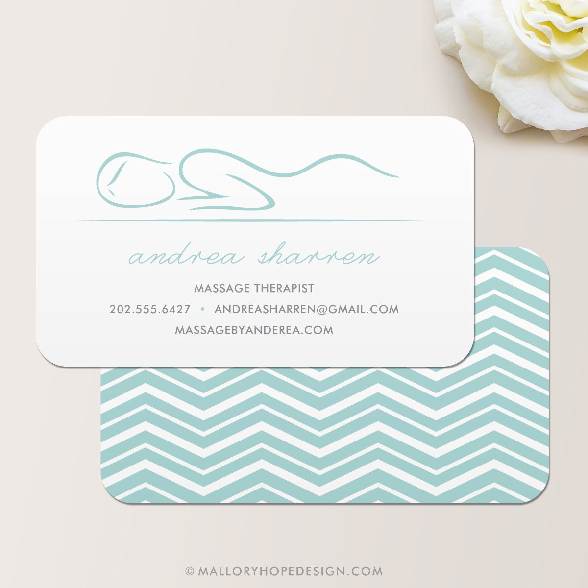 Masseuse Masseur Massage Therapist Business Card Calling