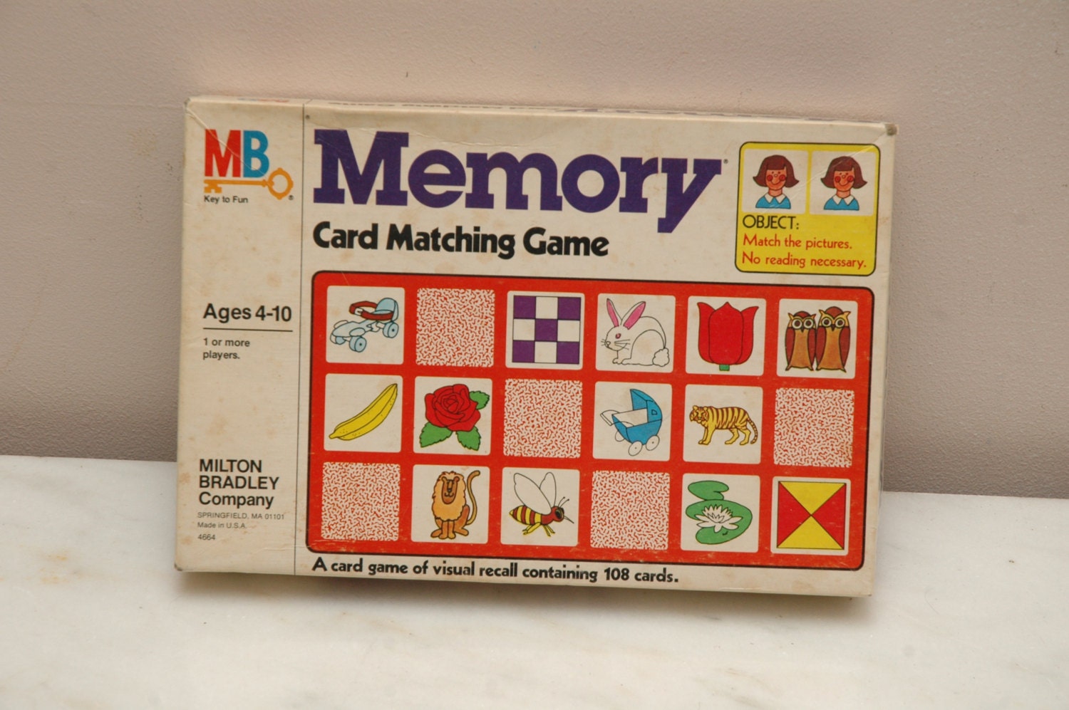 1970s Original Memory Game by Milton Bradley