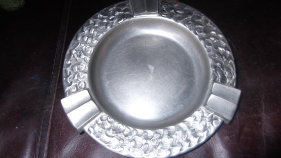 Vintage pewter ashtray made in Norway 0108 by PeppermintLaneAntiqu