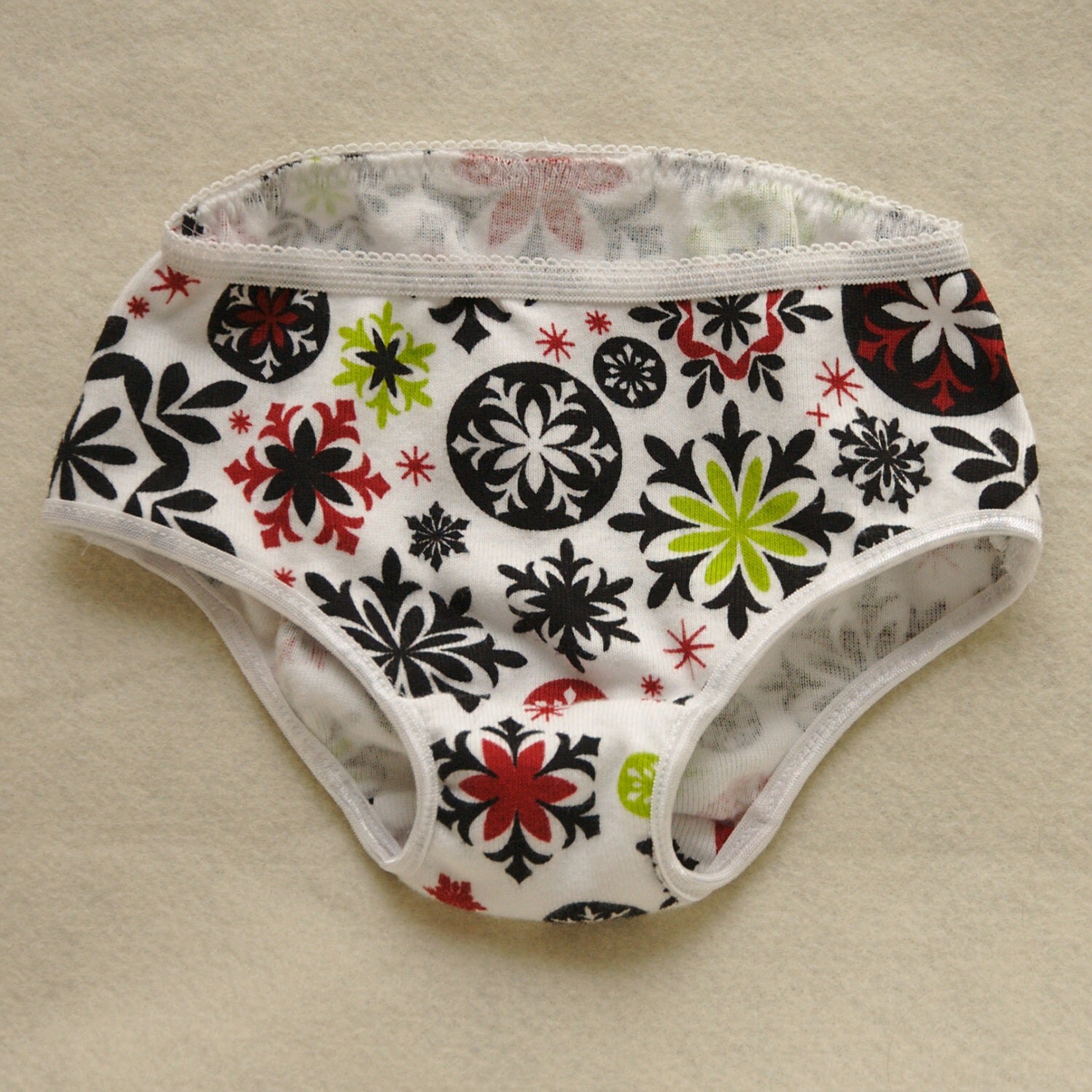 Snowflake underwear for girls Christmas toddler panties size