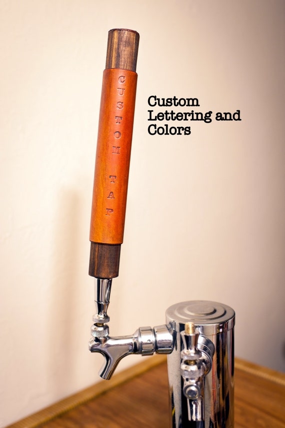 Custom Beer Tap Handle Personalized Tap handle by QuietLeather