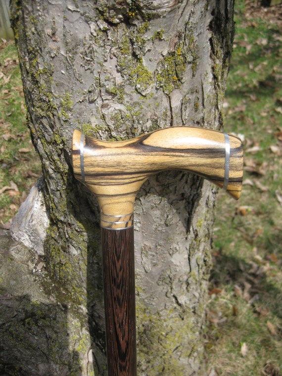 Gentleman's Ebony Exotic Wood Walking Cane Wooden by gammamike