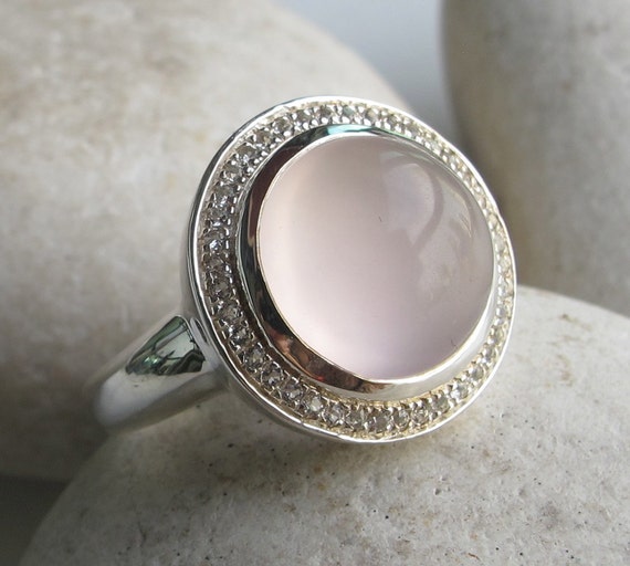 rose quartz promise ring