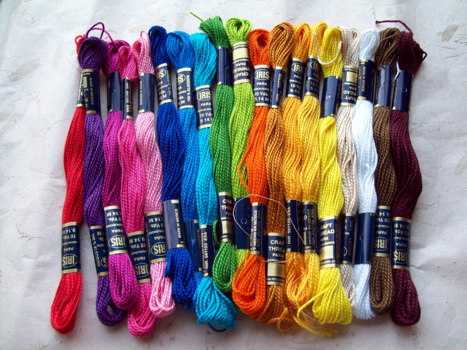 48 Skeins of Iris Embroidery Craft Thread Destash supply