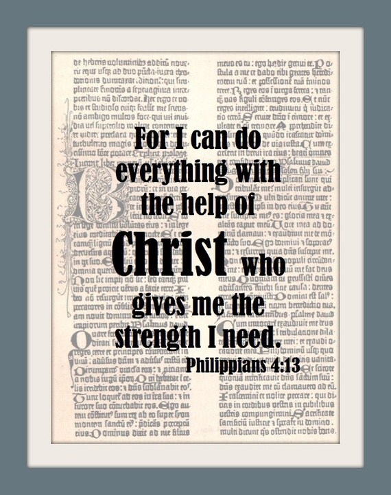 Items similar to Bible verse printed on to a latin Bible on Etsy