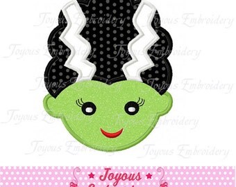 Instant Download Halloween Frankenstein Bride Applique Machine Embroidery Design NO:1229