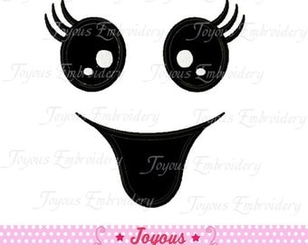 Instant Download Halloween Ghost Face Applique Machine Embroidery Design NO:1238