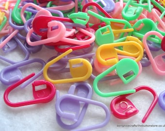 Pack of 25 Plastic Stitch Markers Stitch Holders T04
