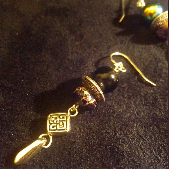 Night Orb Earrings by Jerynn