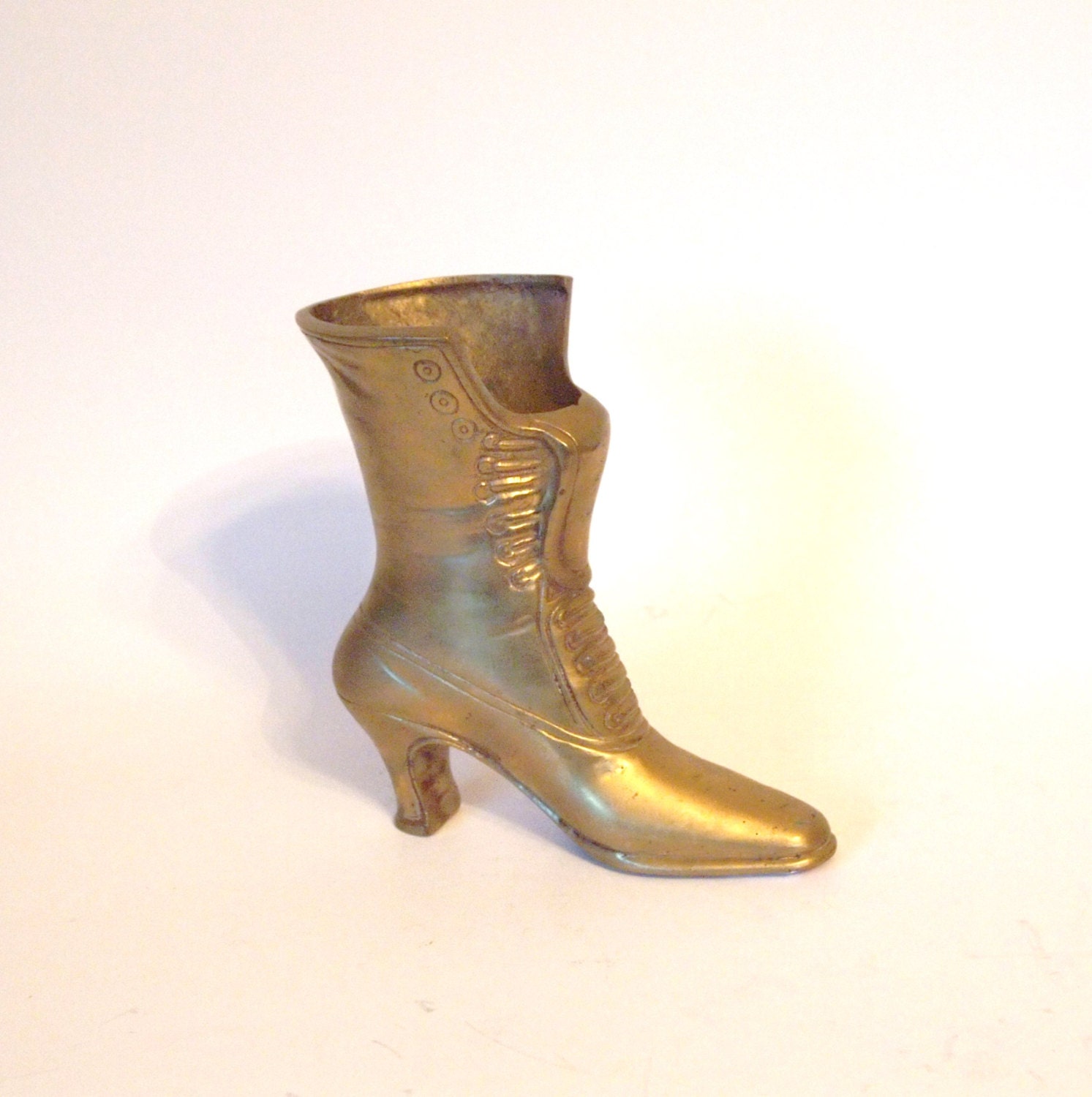 Antique Brass Steampunk Boot Solid Brass Heavy by HouseofLucien