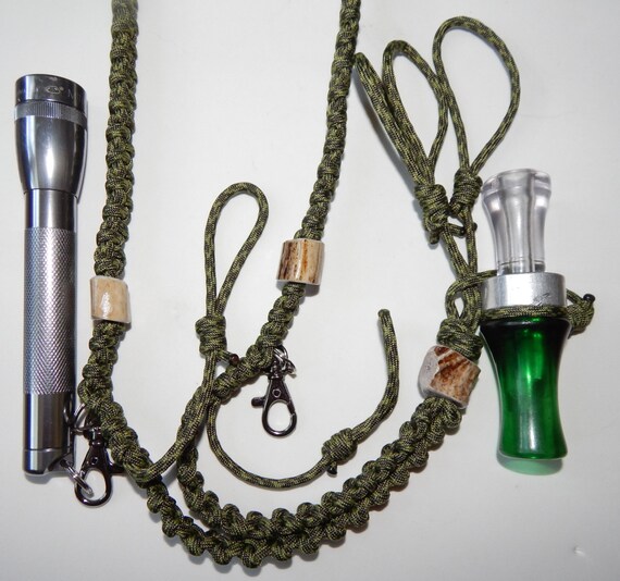 Deer antler accented duck hunting paracord lanyard holds up