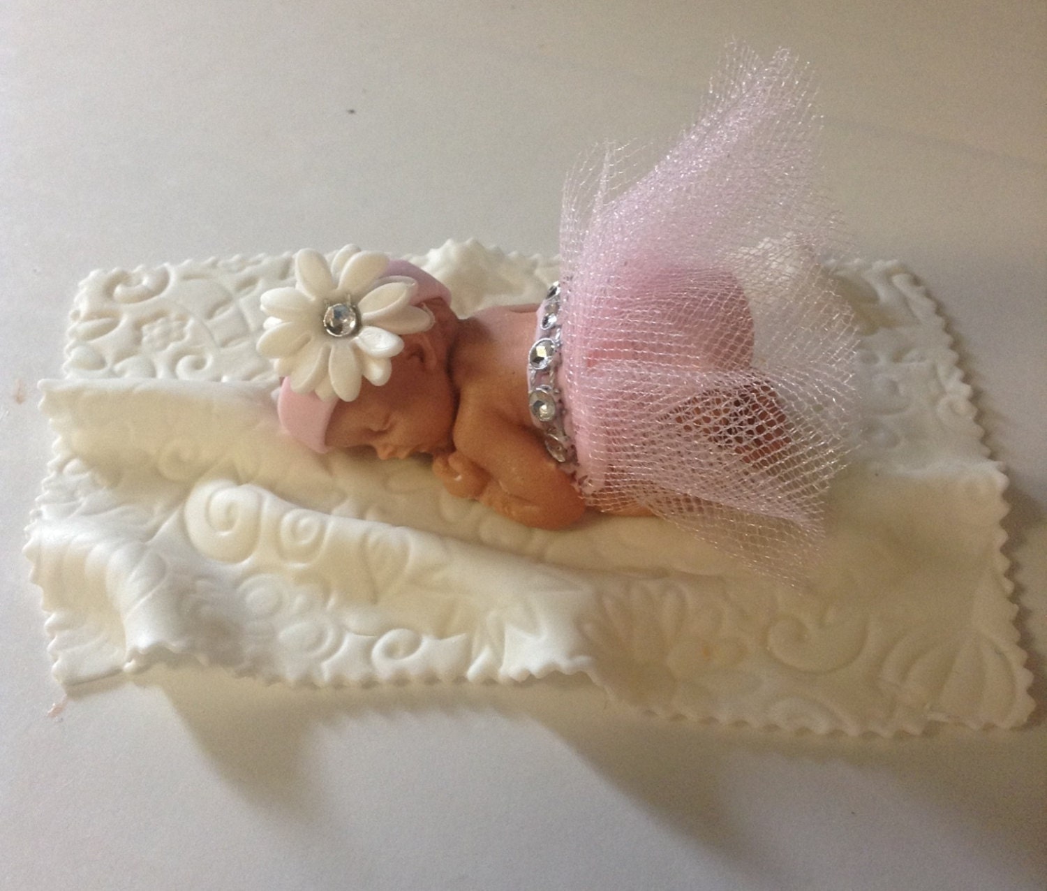 BALLERINA BABY SHOWER Tutu Cake Topper Fondant Cake Topper