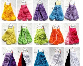 Crochet Headbands Tutu Waistbands 1.5 Inch 3 Piece Lots You Choose Color