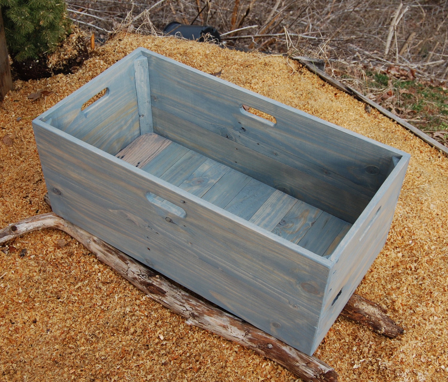 Wood Crate/ Storage Bin/ Kids Room/ Crate by LooneyBinTradingCo